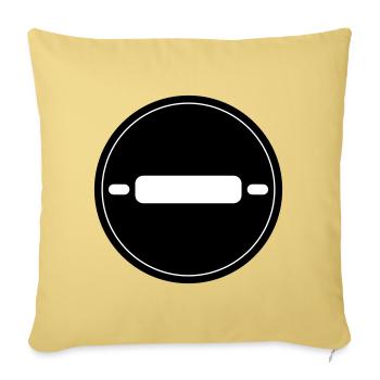 Kitchen roll baking rolling pin - Sofa pillowcase 17,3'' x 17,3'' (45 x 45 cm) - washed yellow - Front