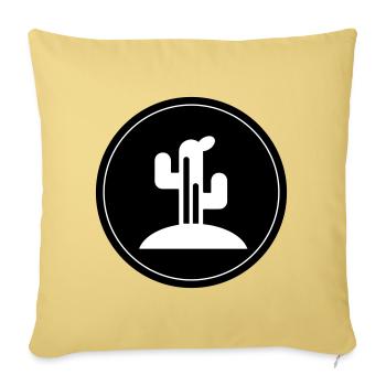 Cactus plant - Sofa pillowcase 17,3'' x 17,3'' (45 x 45 cm) - washed yellow - Front