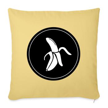 Banana Icon - Sofa pillowcase 17,3'' x 17,3'' (45 x 45 cm) - washed yellow - Front