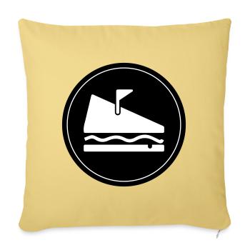 Sandwich Food - Housse de coussin décorative 45 x 45 cm - jaune délavé - Devant