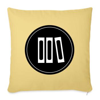 Read books - Sofa pillowcase 17,3'' x 17,3'' (45 x 45 cm) - washed yellow - Front