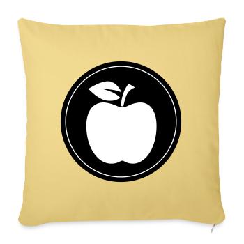 Symbole Apple - Housse de coussin décorative 45 x 45 cm - jaune délavé - Devant