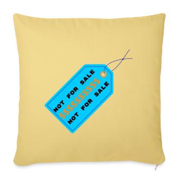 Nicht Zum Verkauf Preisschild - Sofakissenbezug 45 x 45 cm - Hellgelb - Vorne
