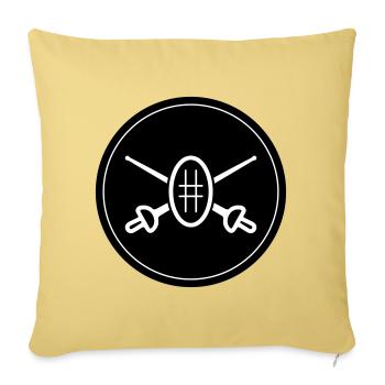Fencing Sword Circle - Sofa pillowcase 17,3'' x 17,3'' (45 x 45 cm) - washed yellow - Front