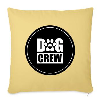 Cercle d’équipage de chien - Housse de coussin décorative 45 x 45 cm - jaune délavé - Devant
