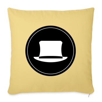 Groom Cylinder Circle - Sofa pillowcase 17,3'' x 17,3'' (45 x 45 cm) - washed yellow - Front