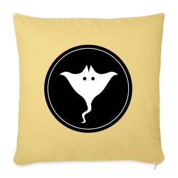 Cercle de symboles Seeigelicon - Housse de coussin décorative 45 x 45 cm - jaune délavé - Devant