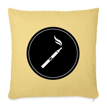 E-Zigarette Silhouette - Sofakissenbezug 45 x 45 cm - Hellgelb - Vorne