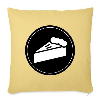 Cake apple pie pastry chef - Sofa pillowcase 17,3'' x 17,3'' (45 x 45 cm) - washed yellow - Front