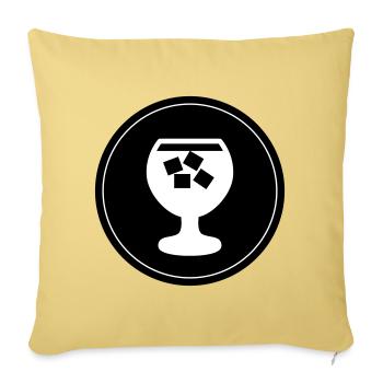 Whisky Icon - Sofakissenbezug 45 x 45 cm - Hellgelb - Vorne