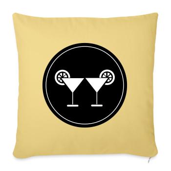 Cocktail Icon - Sofakissenbezug 45 x 45 cm - Hellgelb - Vorne