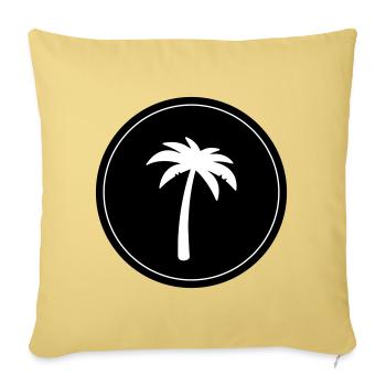 Symbole de la paume - Housse de coussin décorative 45 x 45 cm - jaune délavé - Devant