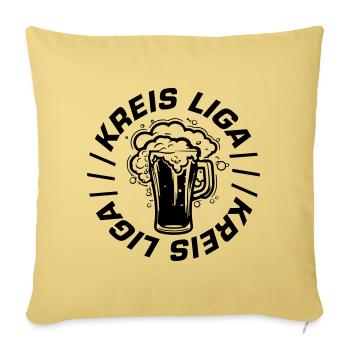 Kreis Liga - Sofakissenbezug 45 x 45 cm - Hellgelb - Vorne