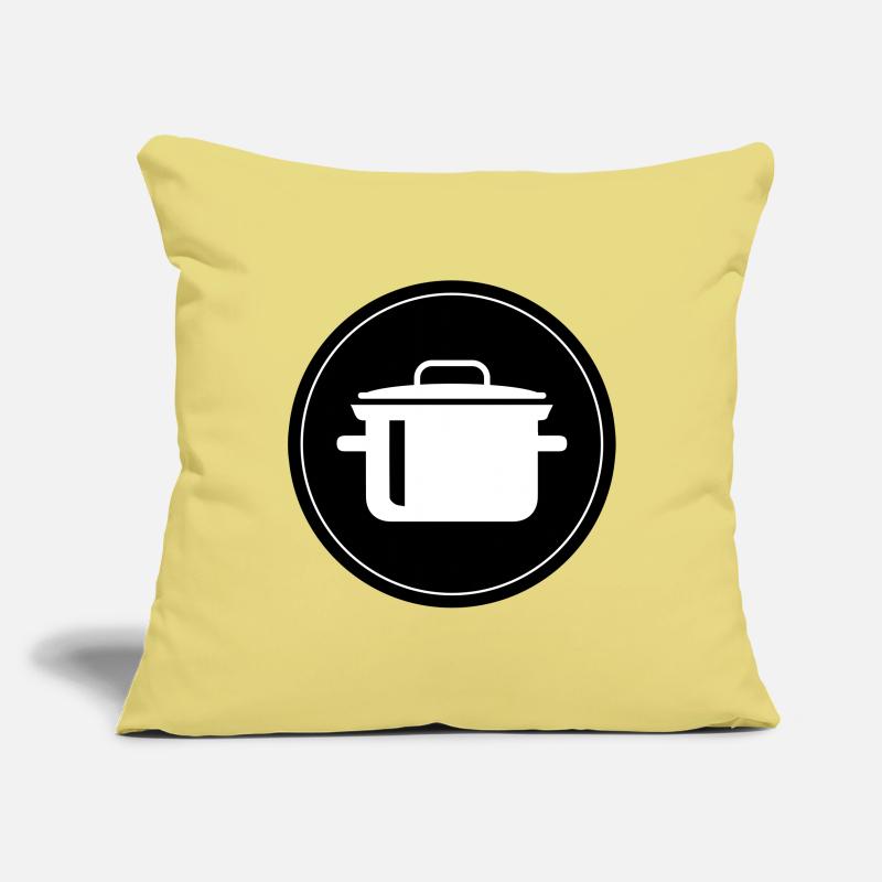 Cuisson d’une casserole Housse de coussin décorative 45 x 45 cm