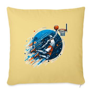 Basketball Dunking Geschenk - Sofakissenbezug 45 x 45 cm - Hellgelb - Vorne
