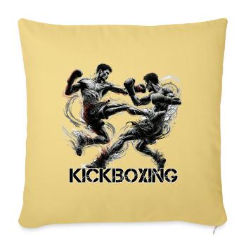 Kickboxing Thaiboxing Muay Thai Boxing Gift - Sofa pillowcase 17,3'' x 17,3'' (45 x 45 cm) - washed yellow - Front
