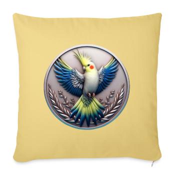 Medaille (02) - Sofakissenbezug 45 x 45 cm - Hellgelb - Vorne