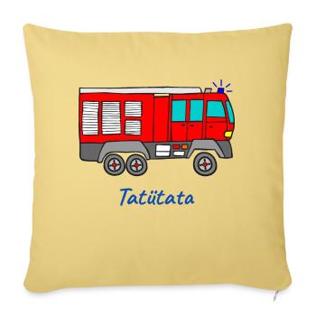 Feuerwehr Feuerwehrauto Tatütata Kinderfeuerwehr - Sofakissenbezug 45 x 45 cm - Hellgelb - Vorne
