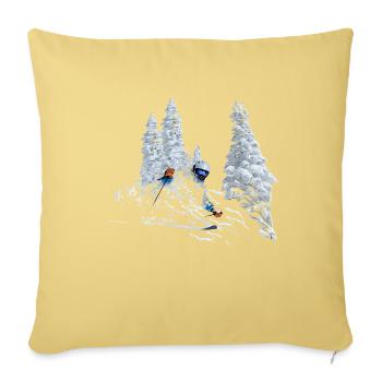 Ski - Sofakissenbezug 45 x 45 cm - Hellgelb - Vorne