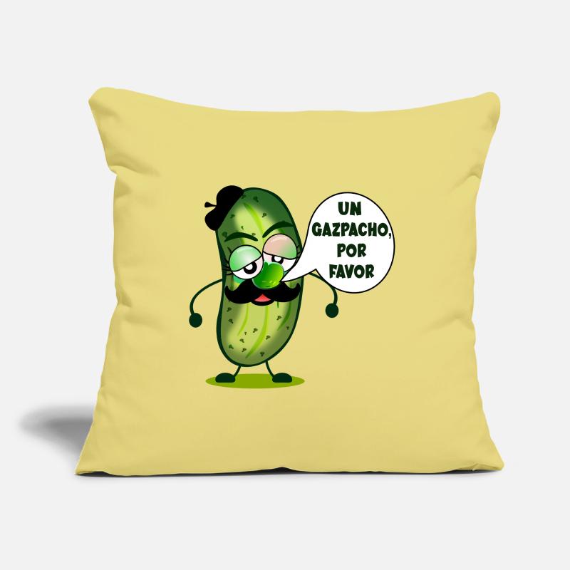 GASPACHO DE CONCOMBRE Housse de coussin décorative 45 x 45 cm