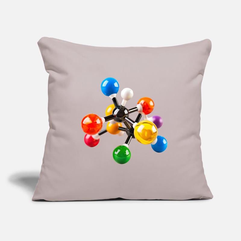 Colorful Molecular Structure Pattern Sofa pillowcase 17,3'' x 17,3'' (45 x 45 cm)