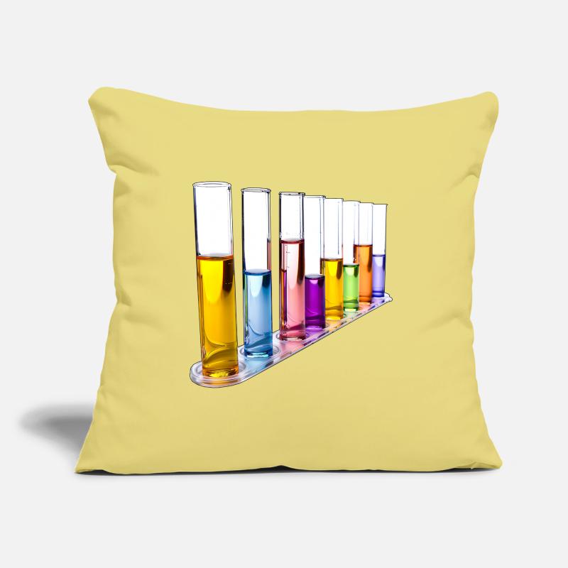 Rainbow Test Tubes Pattern Sofa pillowcase 17,3'' x 17,3'' (45 x 45 cm)