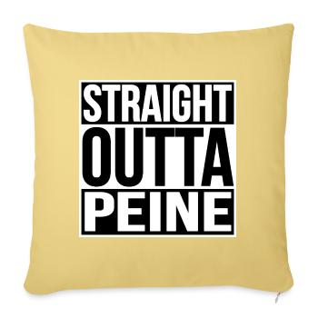 TOUT DROIT SORTI DE LA PEINE - Housse de coussin décorative 45 x 45 cm - jaune délavé - Devant
