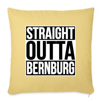 Tout droit sorti de Bernburg - Housse de coussin décorative 45 x 45 cm - jaune délavé - Devant