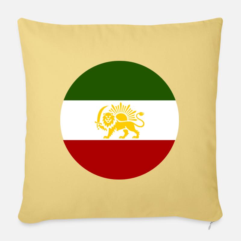 Freies Iran - Sofakissenbezug 45 x 45 cm - Hellgelb