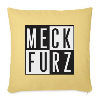 MeckFurz Typo Grid, Politik, bundeskanzler - Sofakissenbezug 45 x 45 cm - Hellgelb - Vorne
