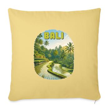 Bali - Housse de coussin décorative 45 x 45 cm - jaune délavé - Devant