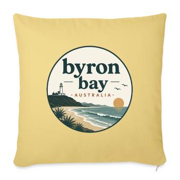 Byron Bay Coastal Magic - Sofa pillowcase 17,3'' x 17,3'' (45 x 45 cm) - washed yellow - Front