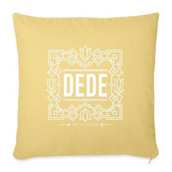 Dede En Iyi Dede – Türkisches Opa Ornament Design - Sofakissenbezug 45 x 45 cm - Hellgelb - Vorne