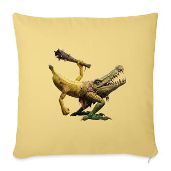 Banagarto - Housse de coussin décorative 45 x 45 cm - jaune délavé - Devant