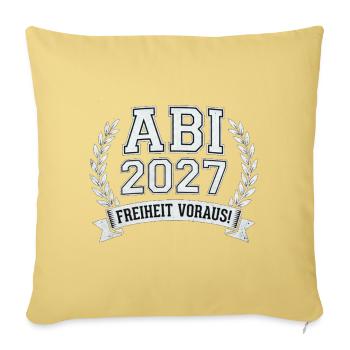 ABI 2027  - Sofakissenbezug 45 x 45 cm - Hellgelb - Vorne