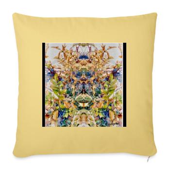 Blumen für Boomer - Sofakissenbezug 45 x 45 cm - Hellgelb - Vorne