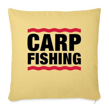 carp fishing - Sofakissenbezug 45 x 45 cm - Hellgelb - Vorne