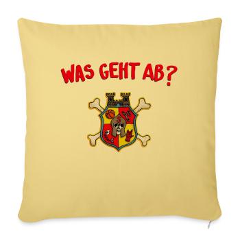 Teenager Premium T-Shirt - Was geht ab? - Sofakissenbezug 45 x 45 cm - Hellgelb - Vorne