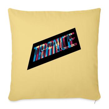 Conception de transe d’effets 3D - Housse de coussin décorative 45 x 45 cm - jaune délavé - Devant
