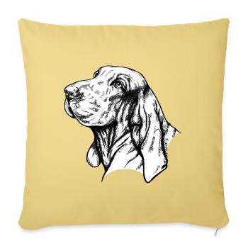 Bracco Italiano Portrait - Sofa pillowcase 17,3'' x 17,3'' (45 x 45 cm) - washed yellow - Front
