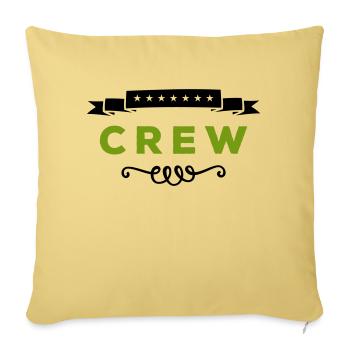 crew - Sofakissenbezug 45 x 45 cm - Hellgelb - Vorne