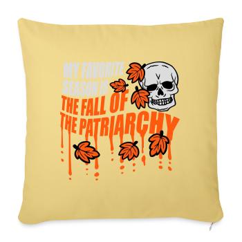 My Favorite Season Is The Fall Of The Patriarchy - Sofa pillowcase 17,3'' x 17,3'' (45 x 45 cm) - washed yellow - Front