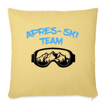 Apres Ski Team - Sofakissenbezug 45 x 45 cm - Hellgelb - Vorne