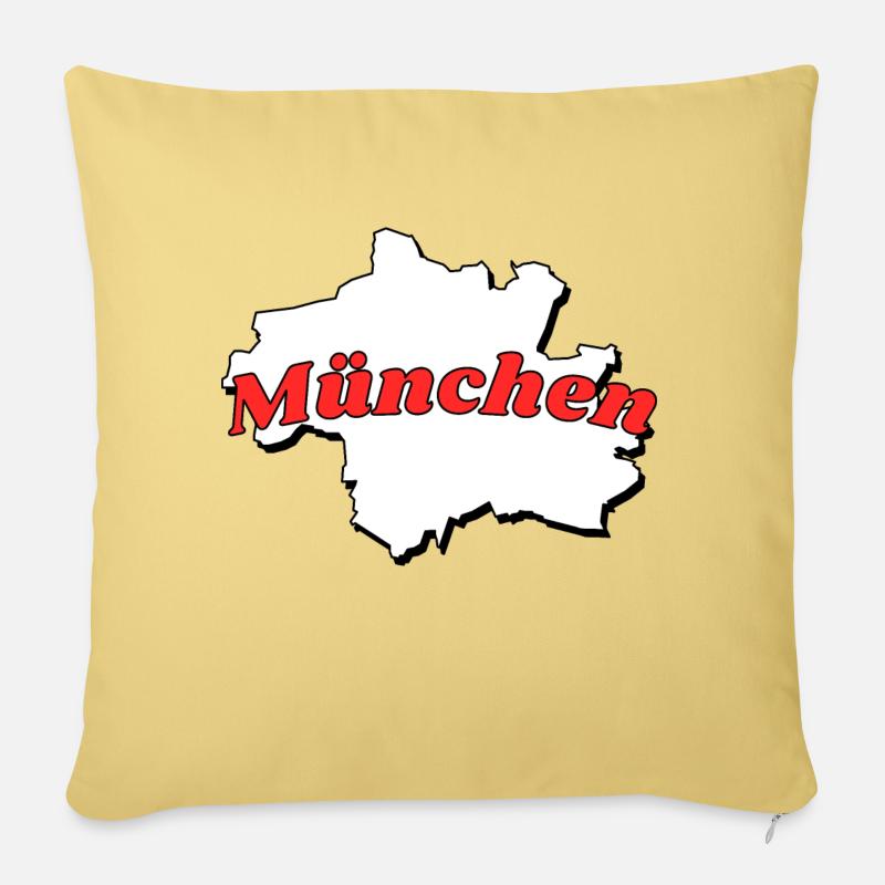 München - Sofakissenbezug 45 x 45 cm - Hellgelb