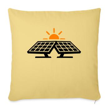 Solar Power Icon - Sofa pillowcase 17,3'' x 17,3'' (45 x 45 cm) - washed yellow - Front