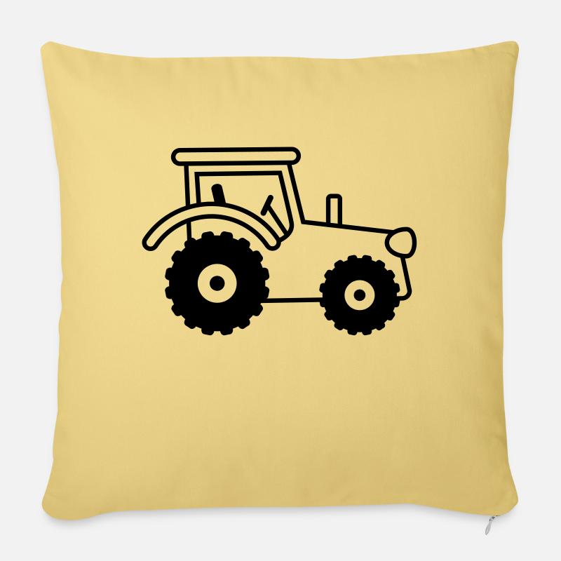 tractor - Sofakissenbezug 45 x 45 cm - Hellgelb