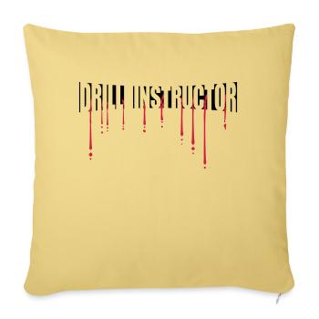 Instructeur de forage sanguin - Housse de coussin décorative 45 x 45 cm - jaune délavé - Devant