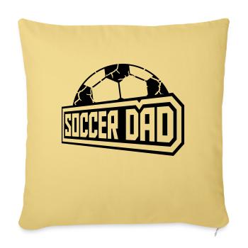 Champion sportif Soccer Papa - Housse de coussin décorative 45 x 45 cm - jaune délavé - Devant