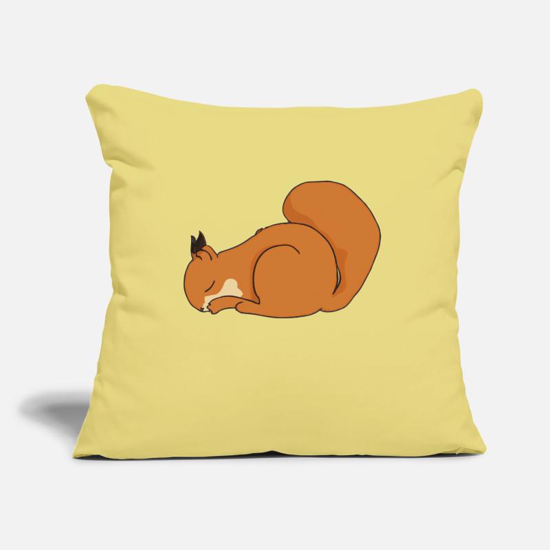 Sleeping Squirrel Gift Idea Pyjamas Sofa pillowcase 17,3'' x 17,3'' (45 x 45 cm)