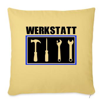 werkzeug werkstatt - Sofakissenbezug 45 x 45 cm - Hellgelb - Vorne